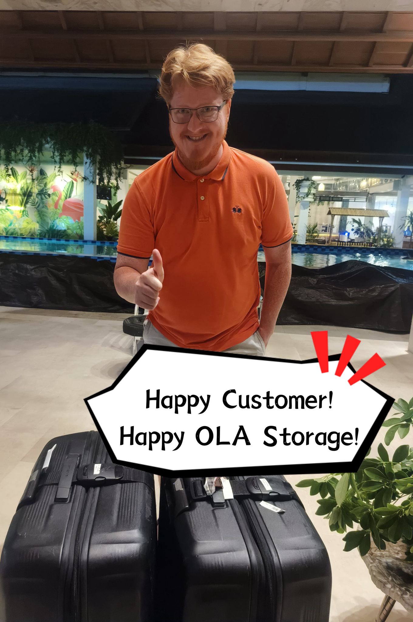 OLA Storage customer review Bali storage pickup delivery